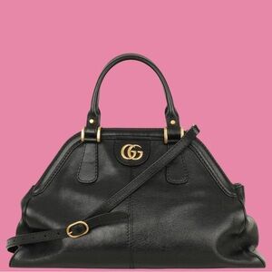 Gucci Rebelle Top Handle Bag Black